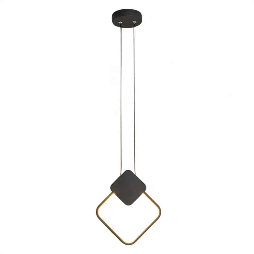 Luminária Pendente Dallim 8w 3000k - Preto