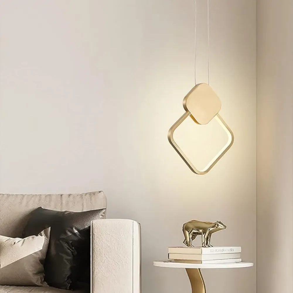 Luminária Pendente Dallim 8w 3000k - Dourado - Imagem 3