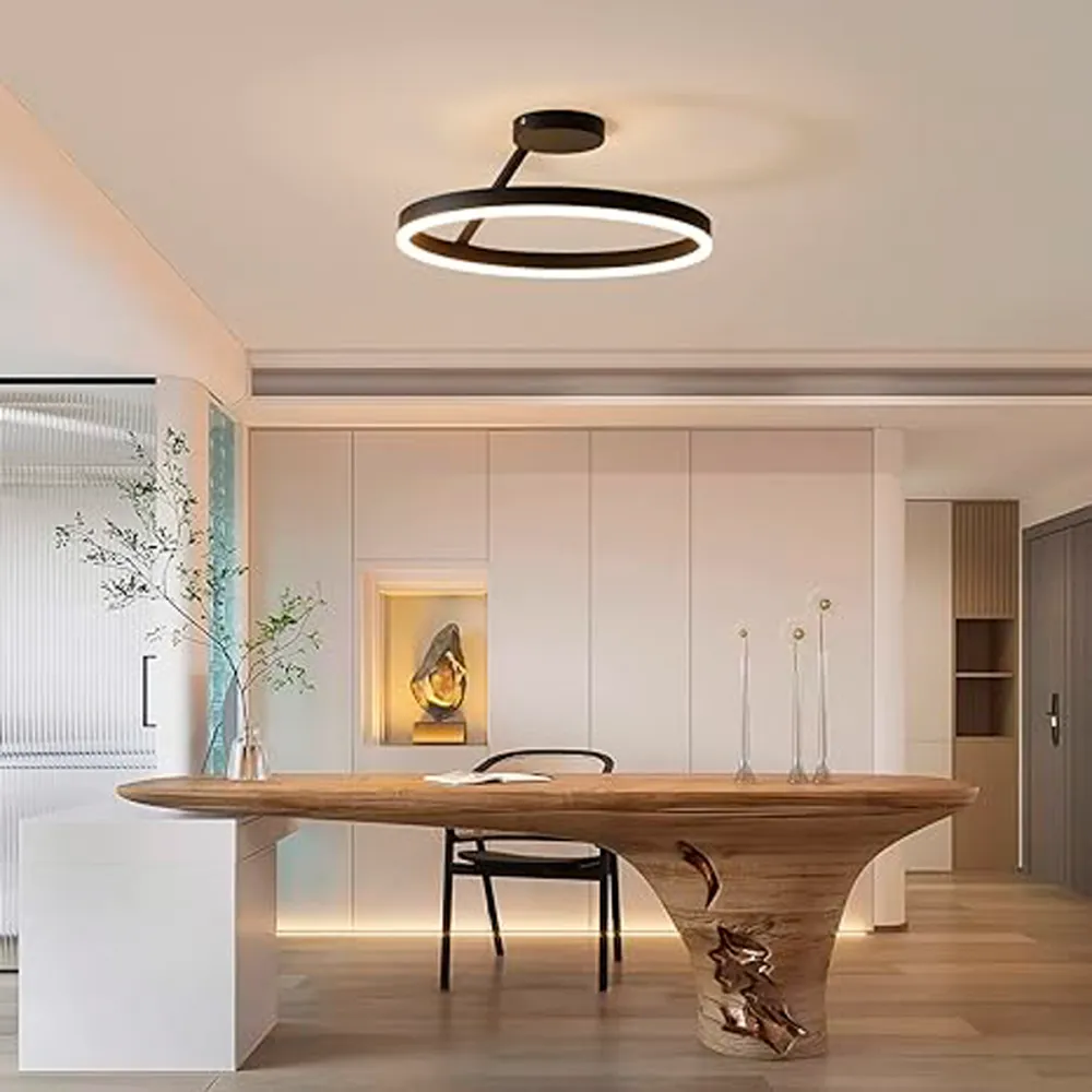 Luminária Plafon Bharani 22w 3000k - Preto