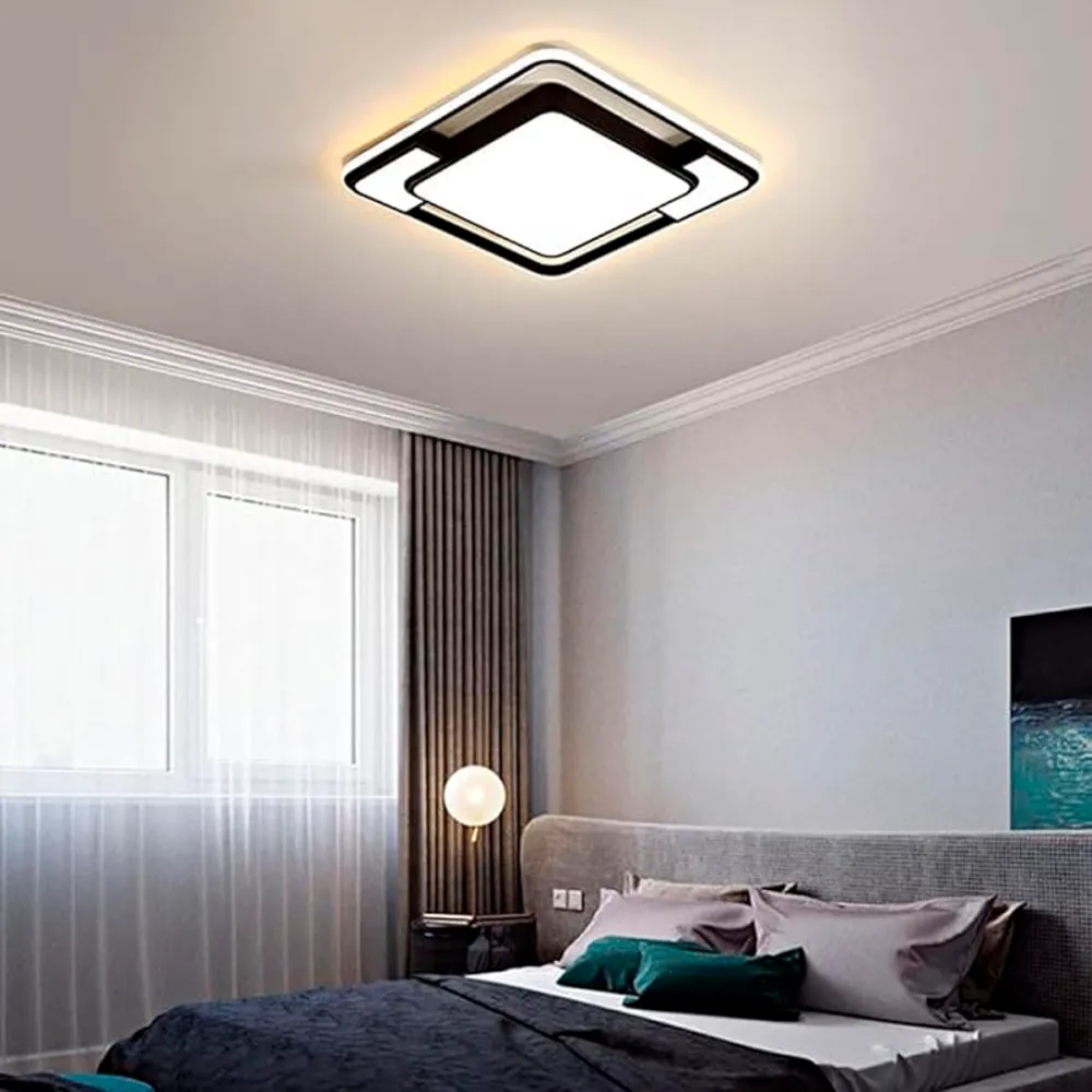 Luminária Plafon Sargas 50w 3000k - Preto - Imagem 2
