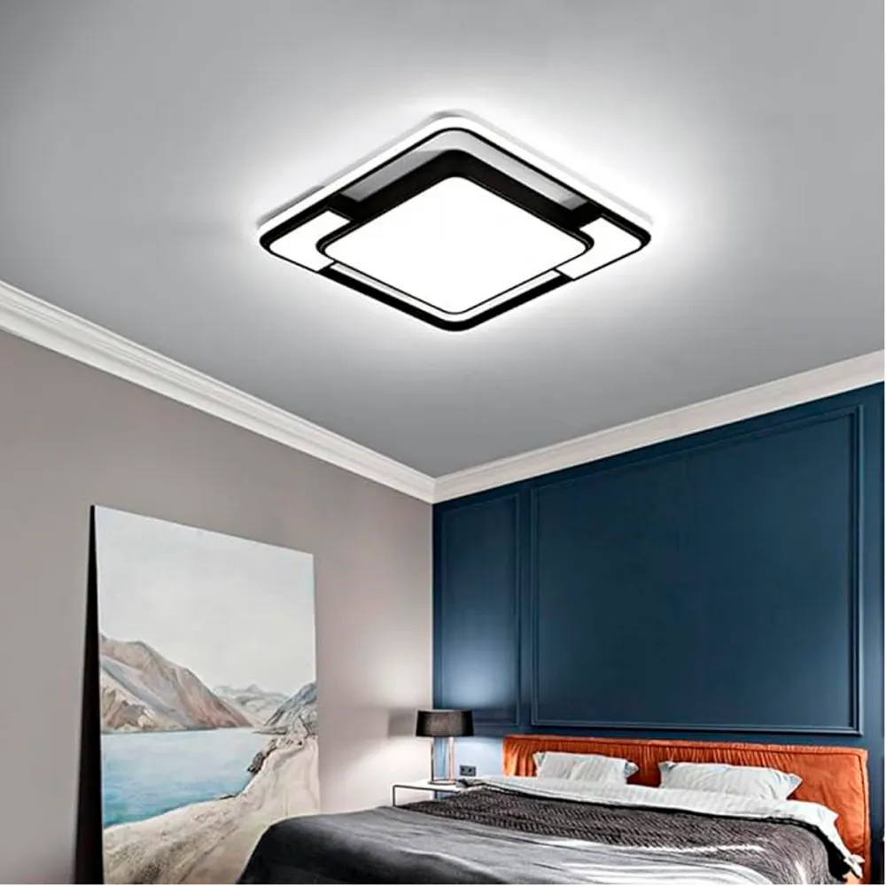 Luminária Plafon Sargas 50w 3000k - Preto - Imagem 7