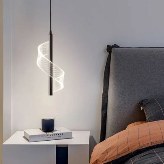 Luminária Pendente Hamal 3w 3000k - Preto
