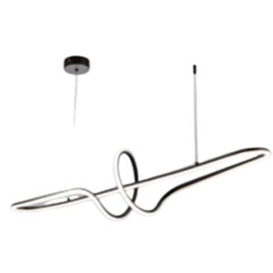 Luminária Pendente Naos 38w 3000k - Preto